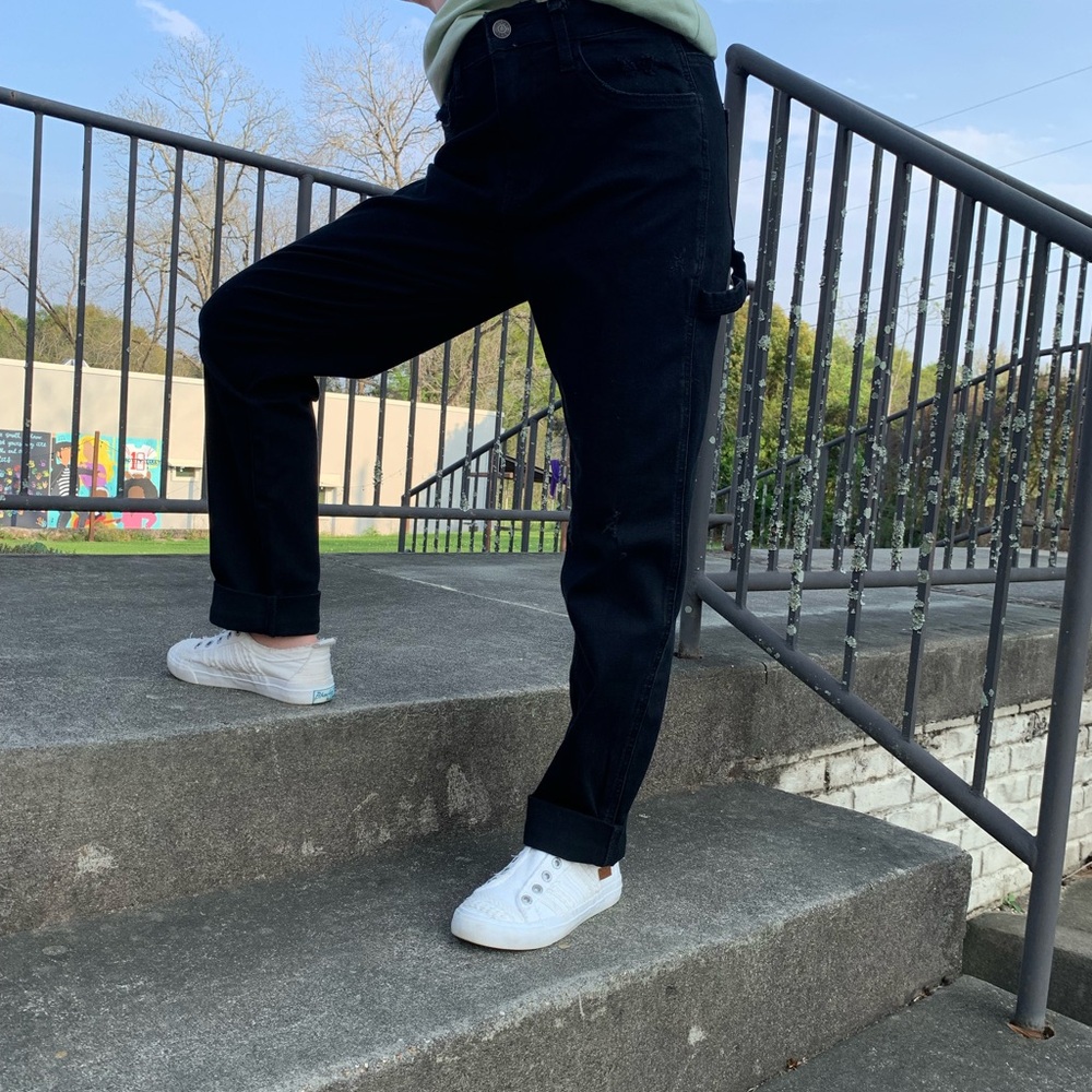 Classic Black Boyfriend Jeans